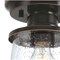 Westinghouse Fixture Ceiling Outdr SemiFlush-Mount 60W Emma Jane 7In Amb Brnz Clear Sd Glass 6113000 - alternate 5